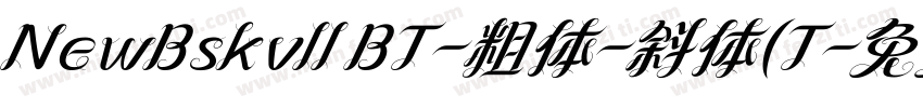 NewBskvll BT-粗体-斜体(T字体转换